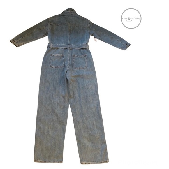 NWT: Denim Forum’s Margot Denim Boiler Suit, Size XS - Picture 3 of 16